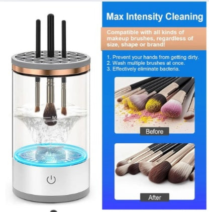 Portable Electric Makeup Brush Cleaner with USB Charging